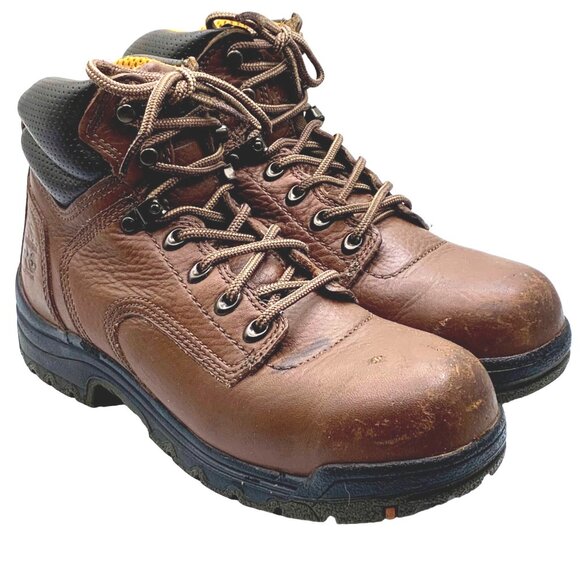 Timberland PRO Women's TiTAN 6" Safety Toe Work Boots 26388 Brown Size 8 - Picture 3 of 12
